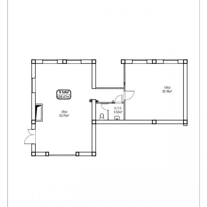 Spațiu comercial, 109 m² — Imagine 3