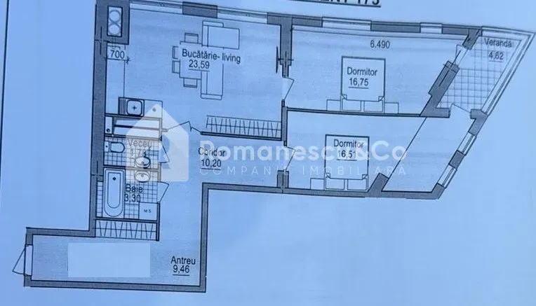 1-комнатная квартира, 86.21 м² — Изображение 2
