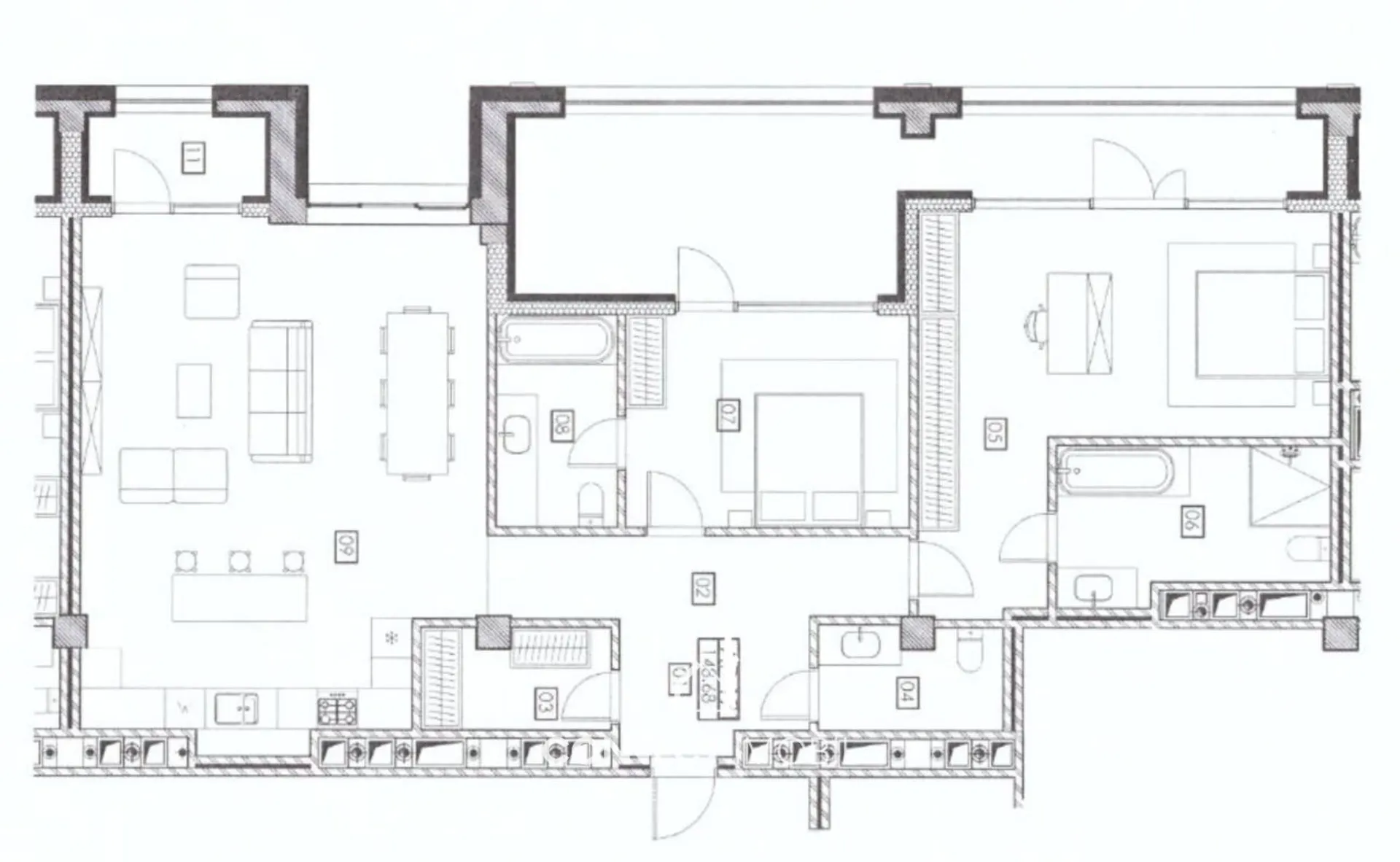 4-комнатная квартира, 149 м² — Изображение 3