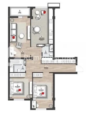 3-bedroom apartment, 92 m² — Image 1