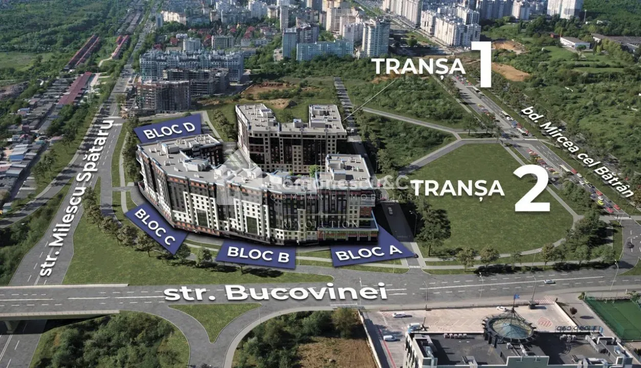 1-camere apartament, 54 m² — Imagine 1