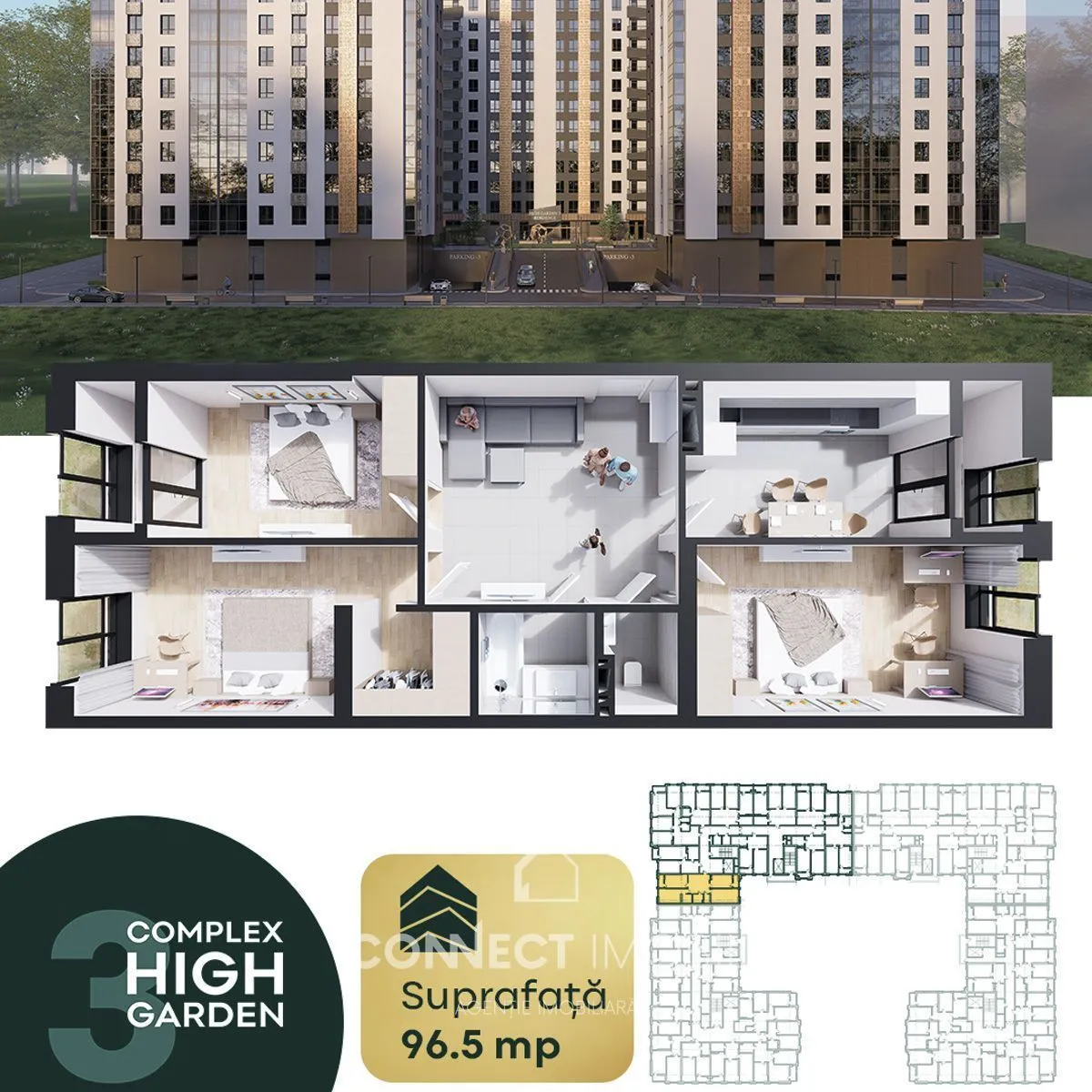 3-комнатная квартира, 96 м² — Изображение 2