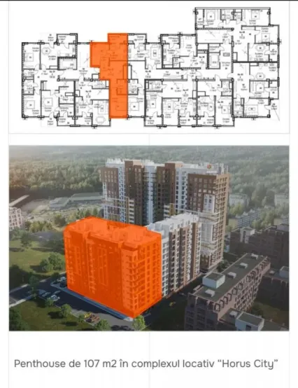 3-camere apartament, 107 m² — Imagine 2