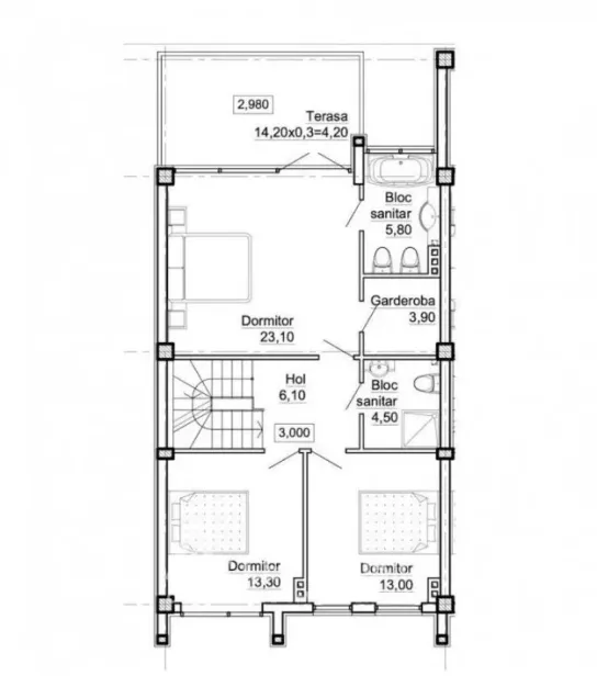 3-этажный дом, 4 комнаты, 170 м² — Изображение 4
