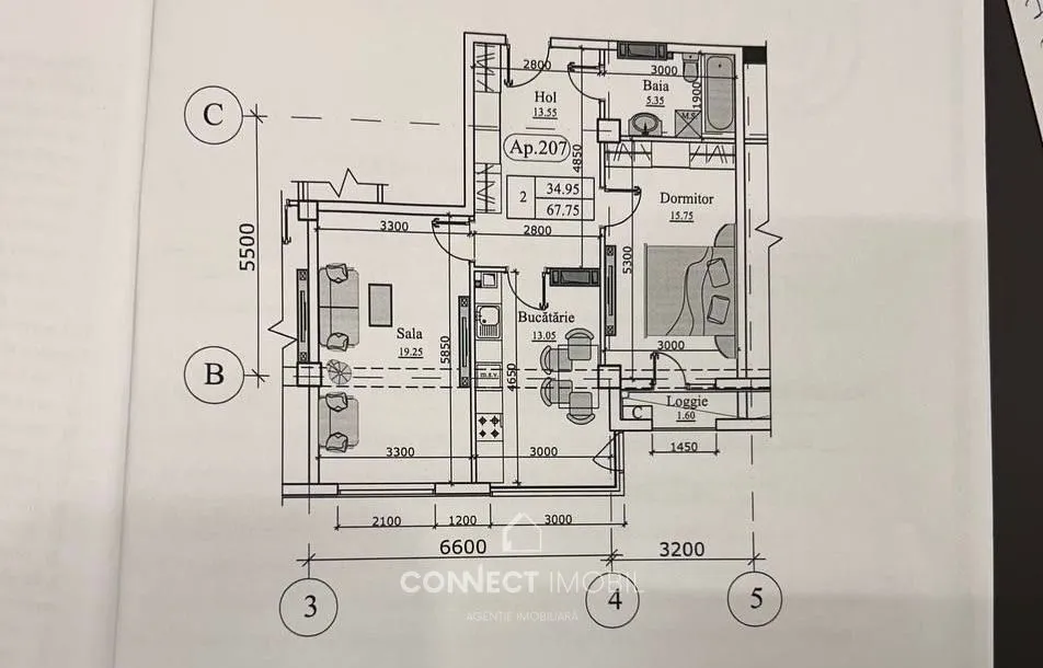 2-комнатная квартира, 67.75 м² — Изображение 2