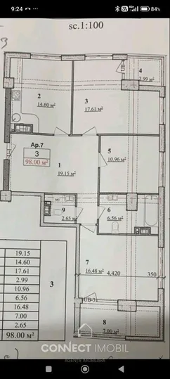 3-комнатная квартира, 98 м² — Изображение 4
