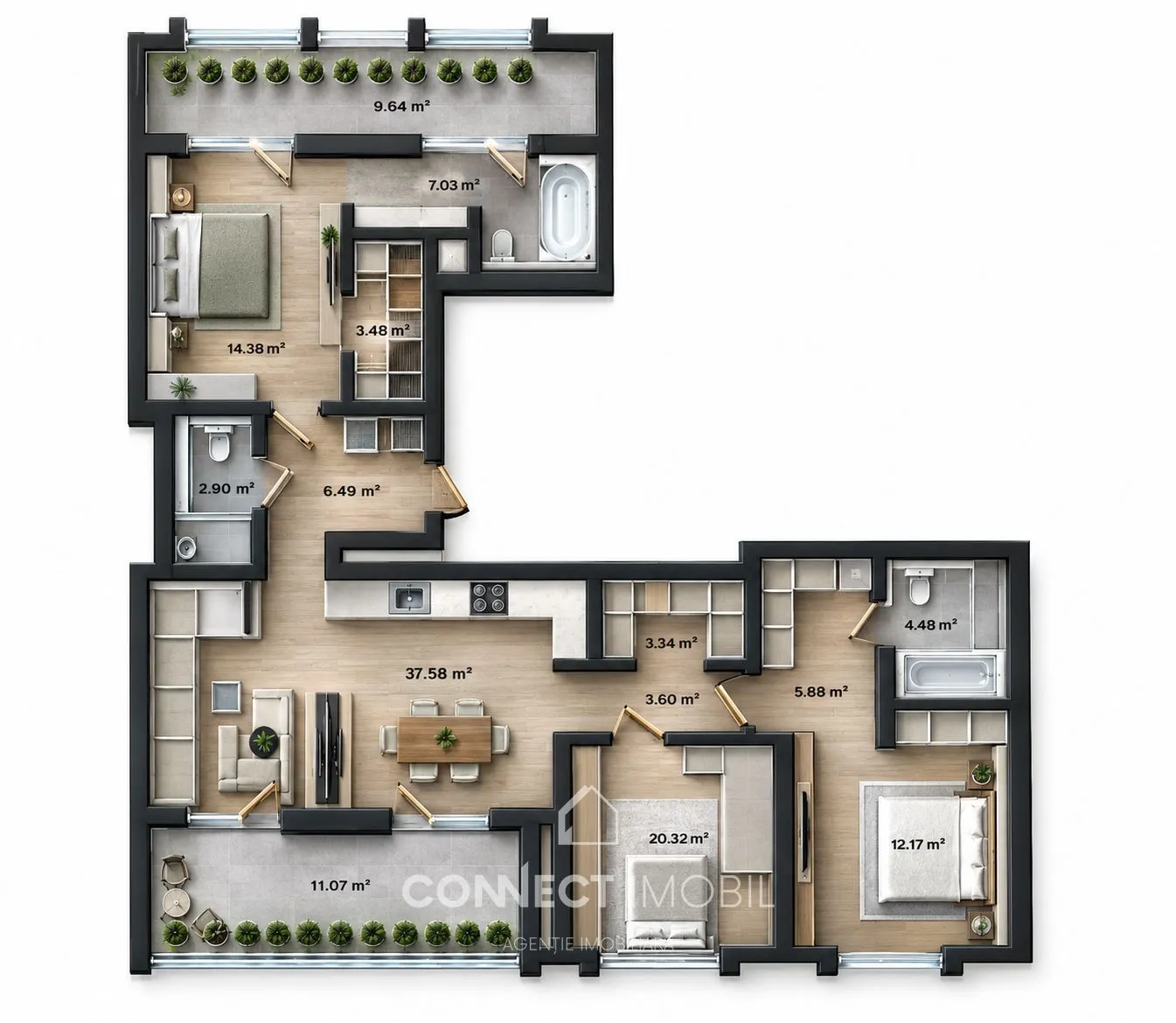 3-комнатная квартира, 110 м² — Изображение 2