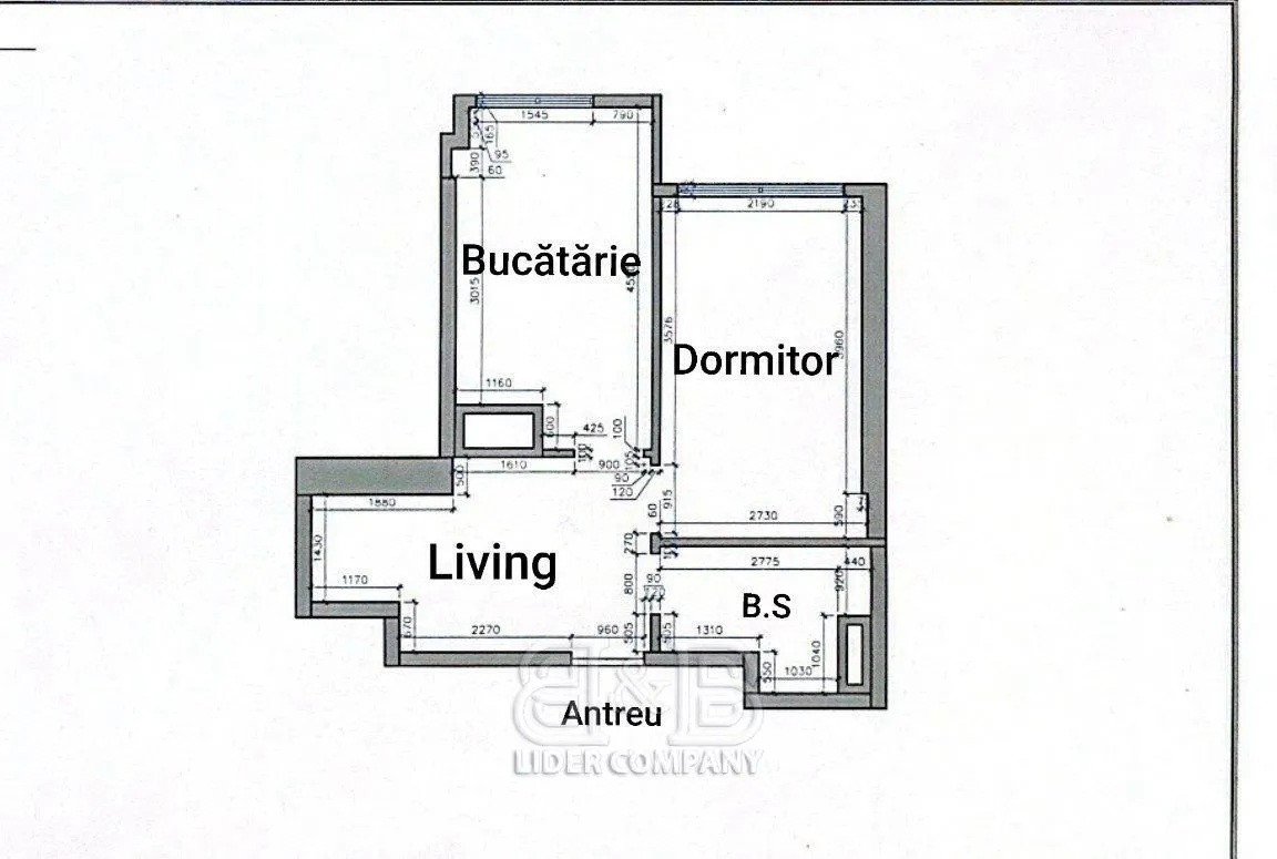1-bedroom apartment, 38 m² — Image 3