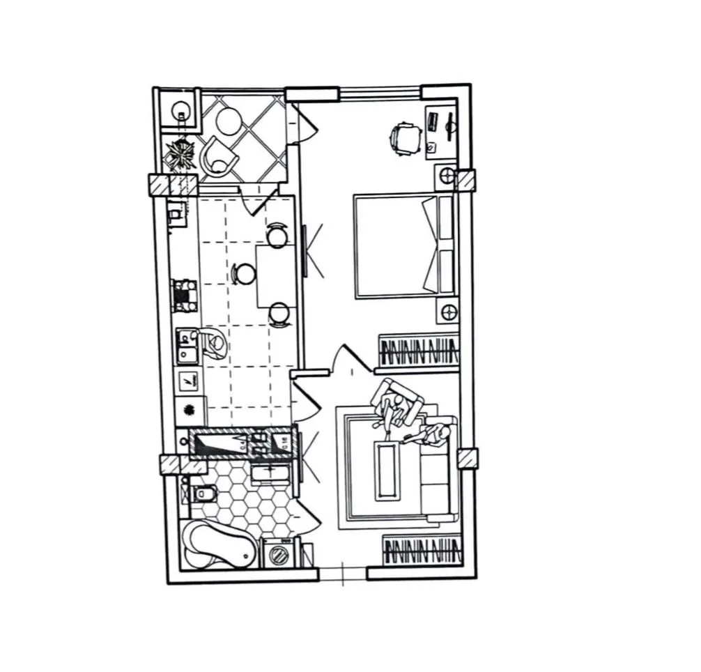 2-bedroom apartment, 47.9 m² — Image 2
