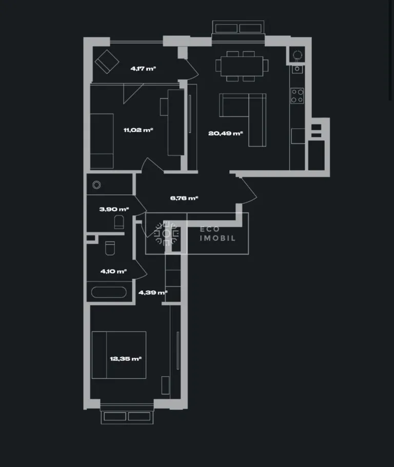 3-комнатная квартира, 65.4 м² — Изображение 3