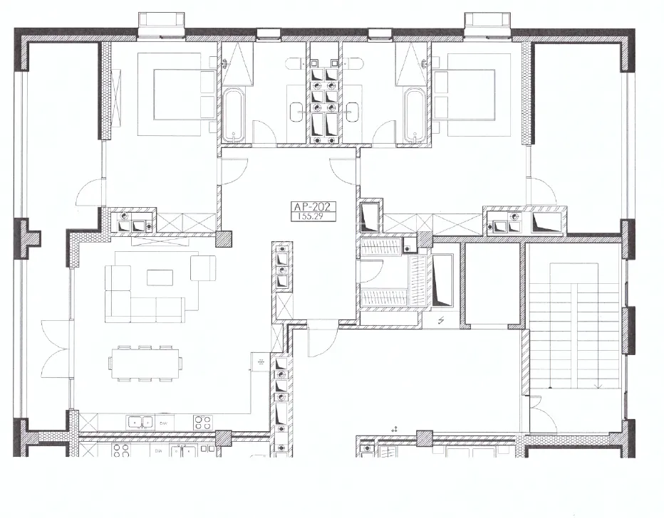 3-комнатная квартира, 155 м² — Изображение 3