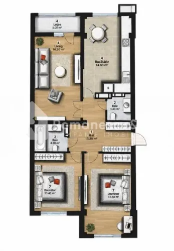 3-комнатная квартира, 82.5 м² — Изображение 4