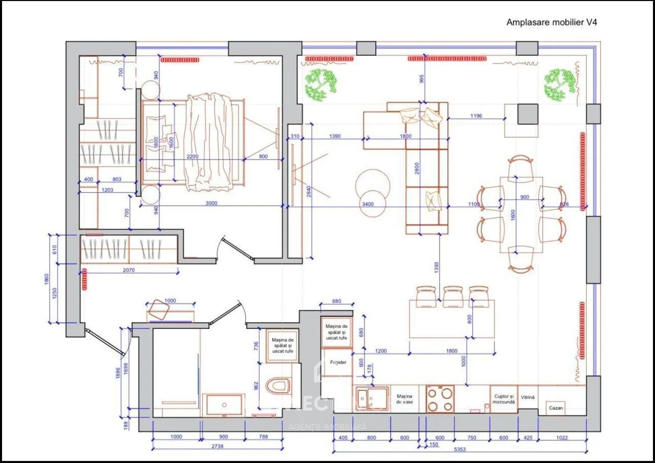 2-camere apartament, 75 m² — Imagine 3