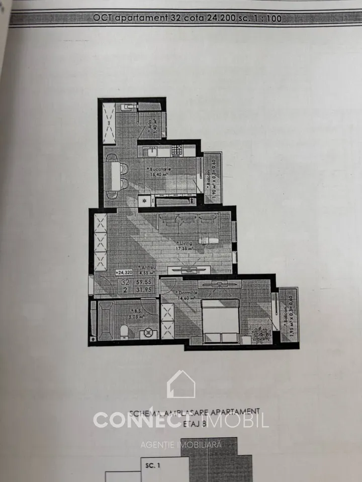 2-комнатная квартира, 60 м² — Изображение 3