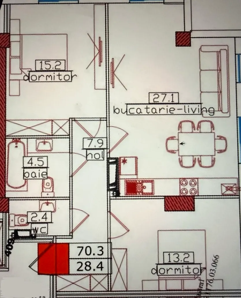 2-комнатная квартира, 70.3 м² — Изображение 2