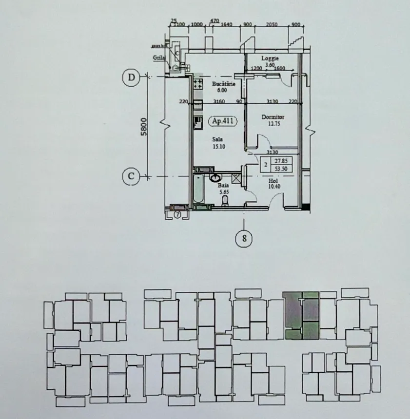 1-bedroom apartment, 53.5 m² — Image 4