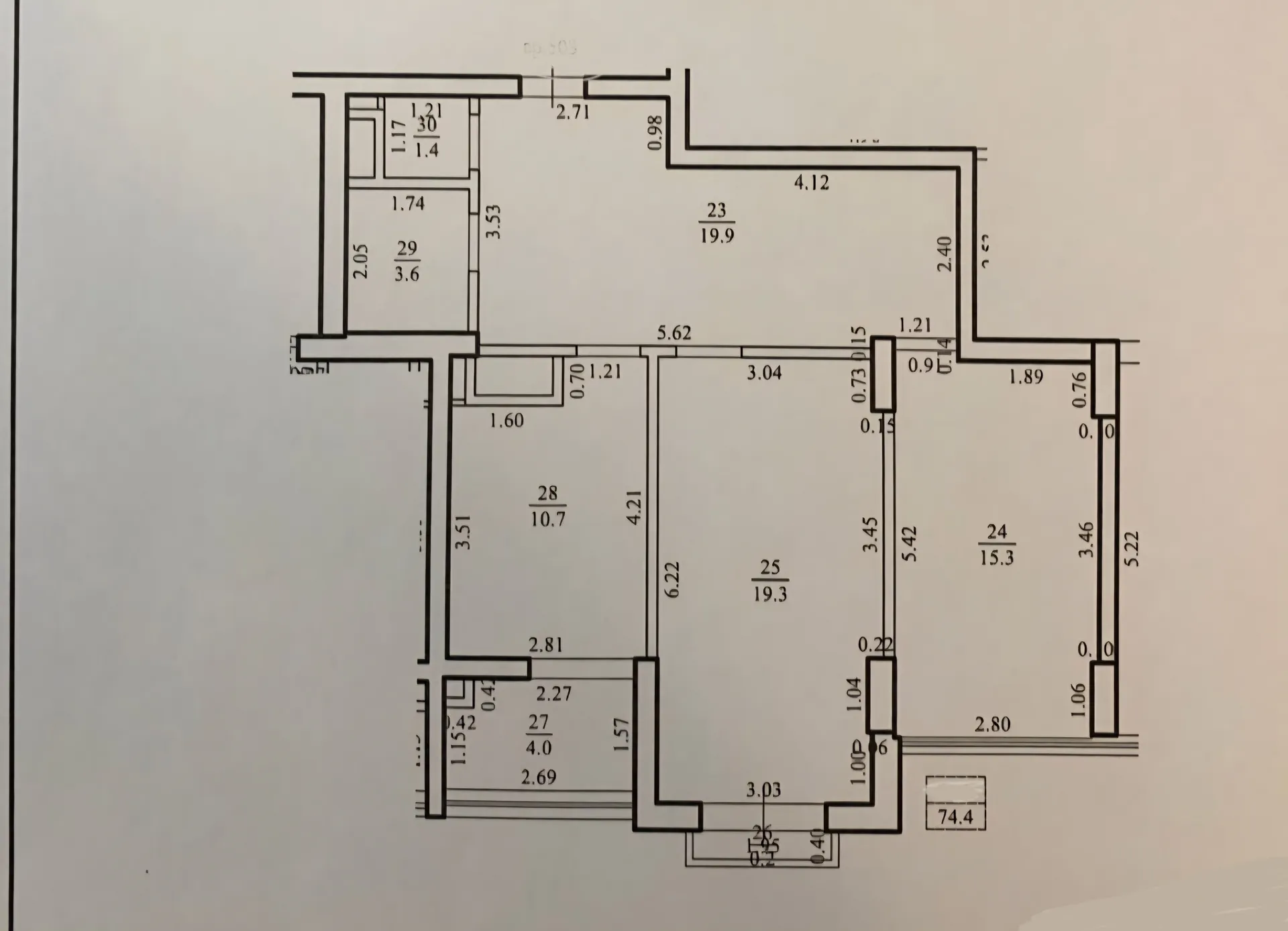 3-bedroom apartment, 75 m² — Image 4