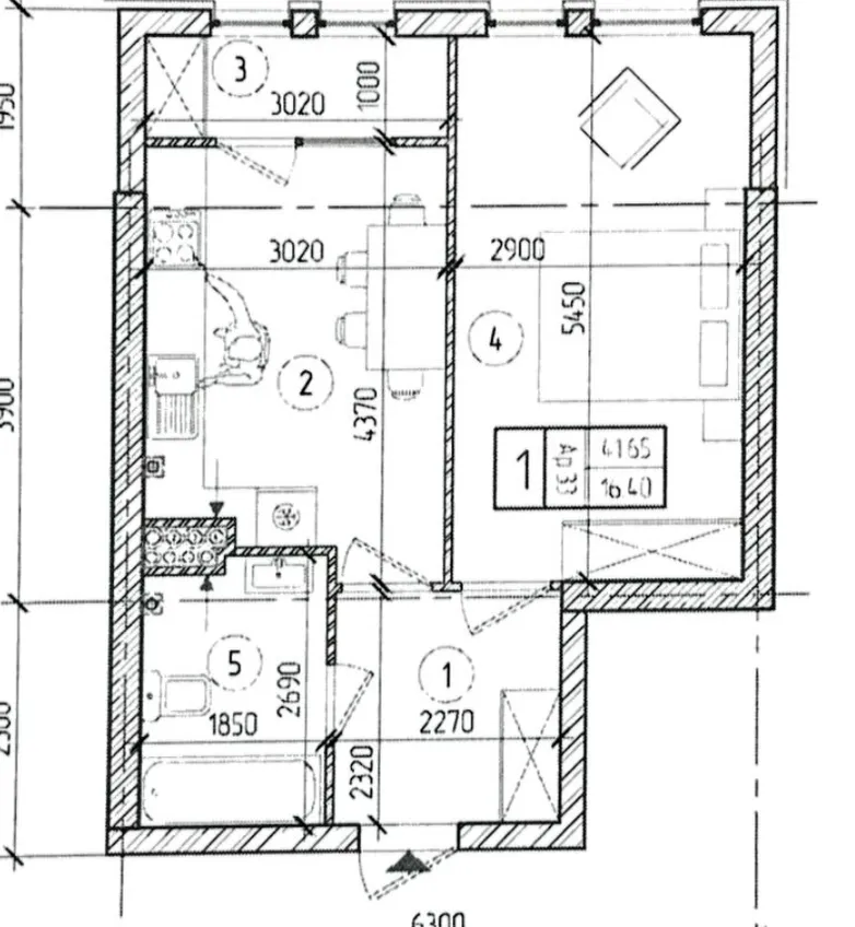 1-комнатная квартира, 41.65 м² — Изображение 2