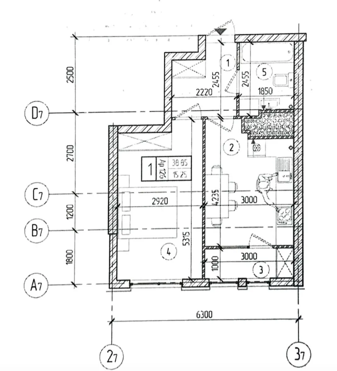 1-комнатная квартира, 38.85 м² — Изображение 2