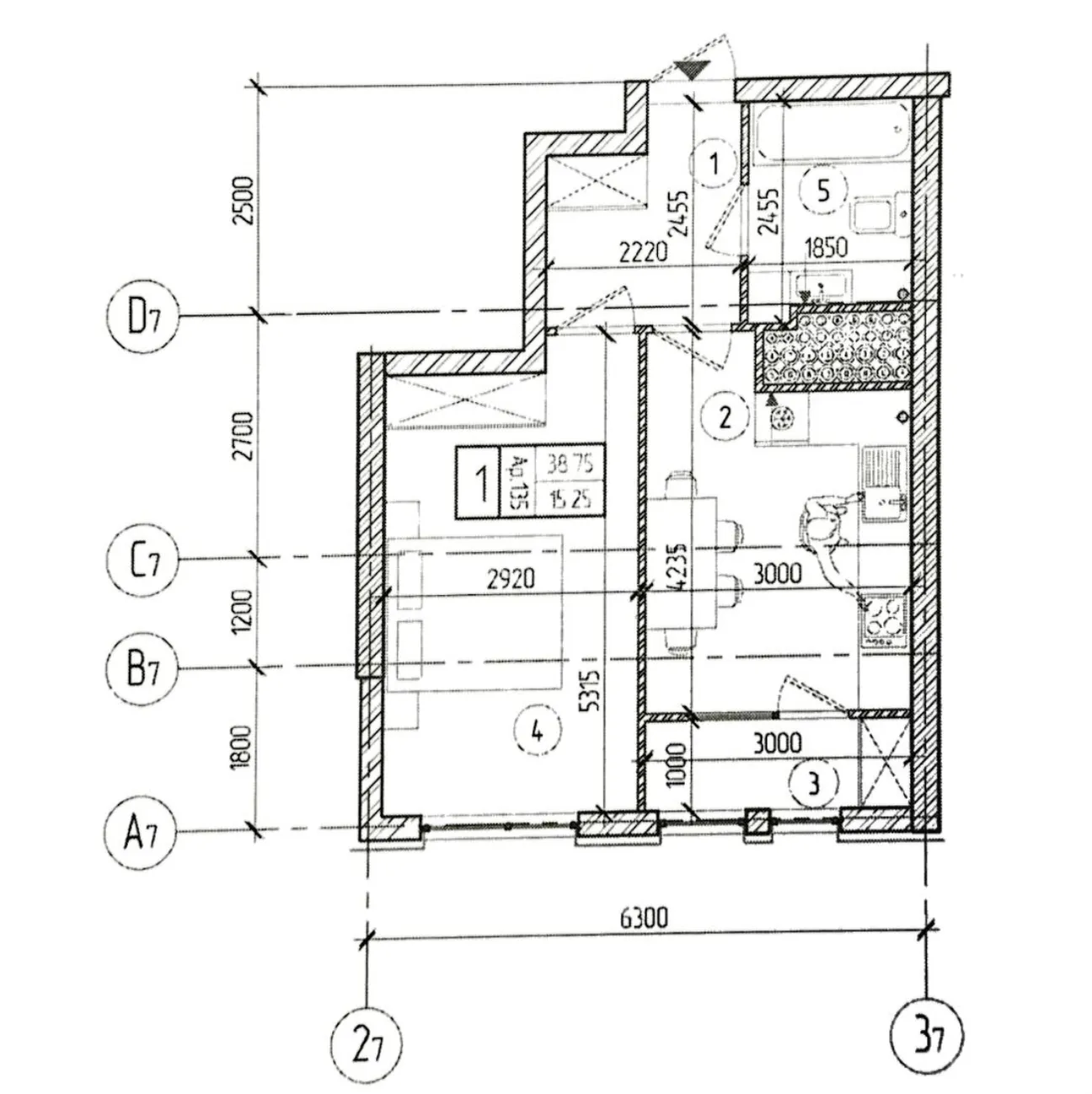 1-комнатная квартира, 38.75 м² — Изображение 4