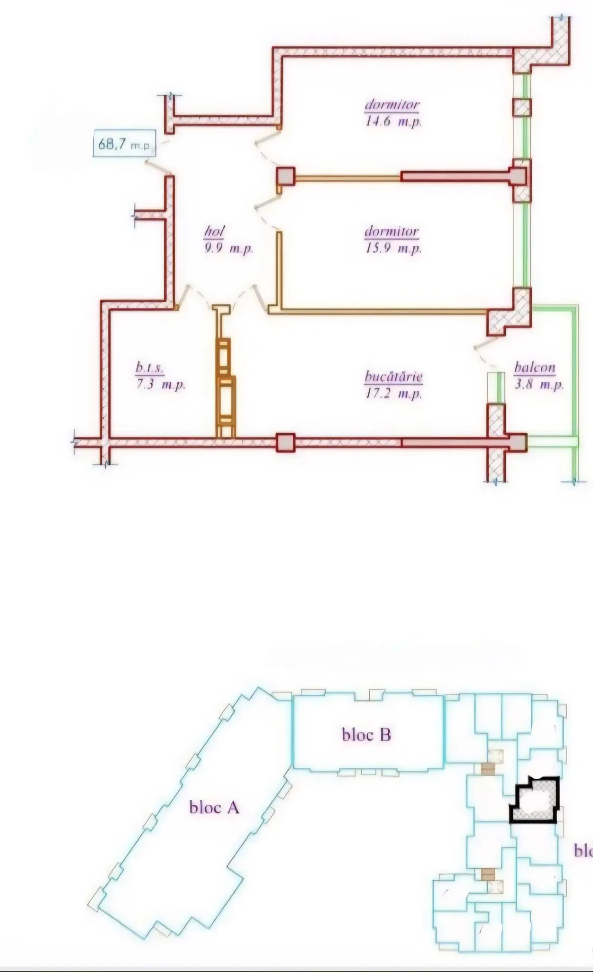 2-комнатная квартира, 68.7 м² — Изображение 2