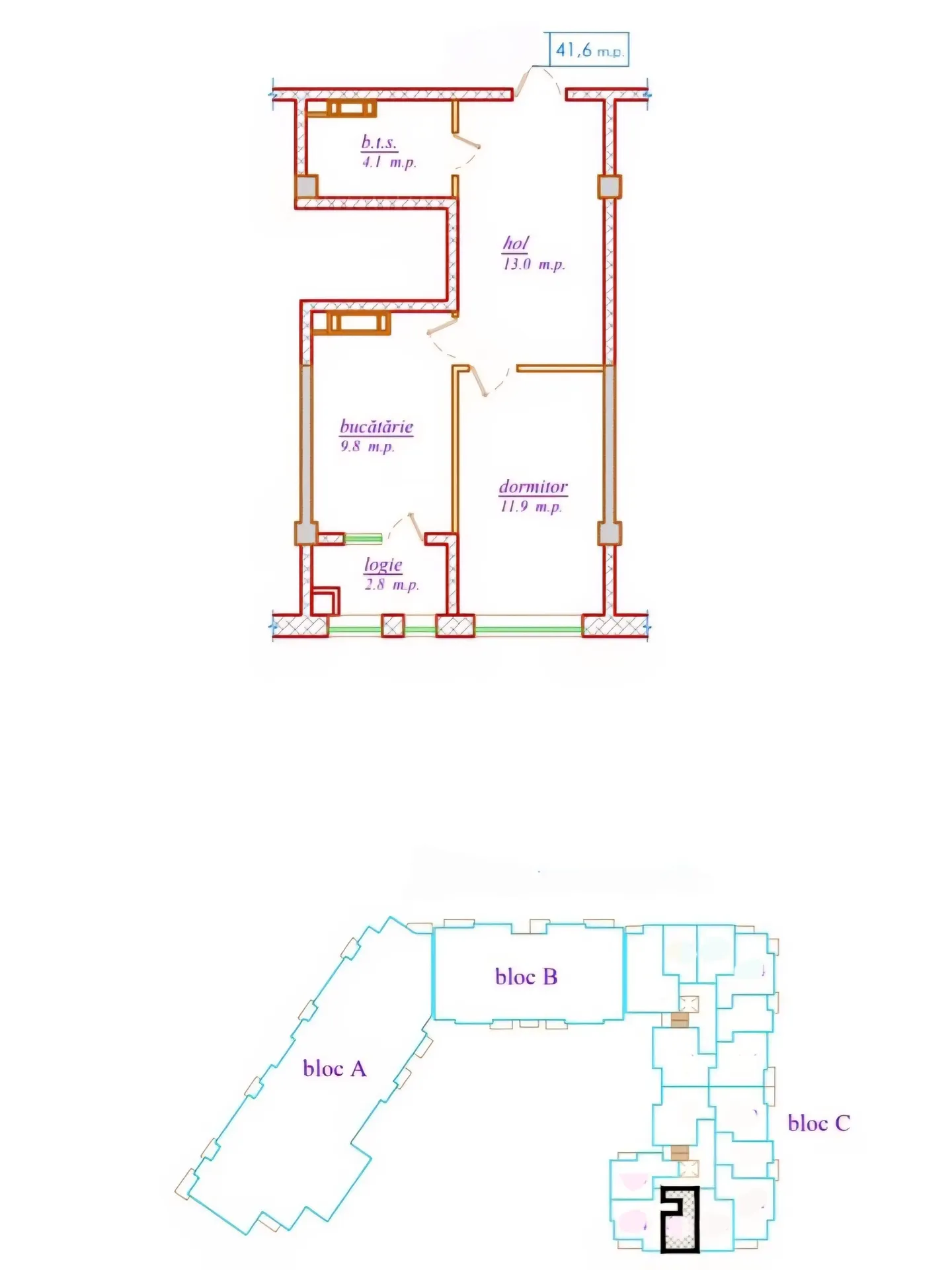 1-комнатная квартира, 41.6 м² — Изображение 2