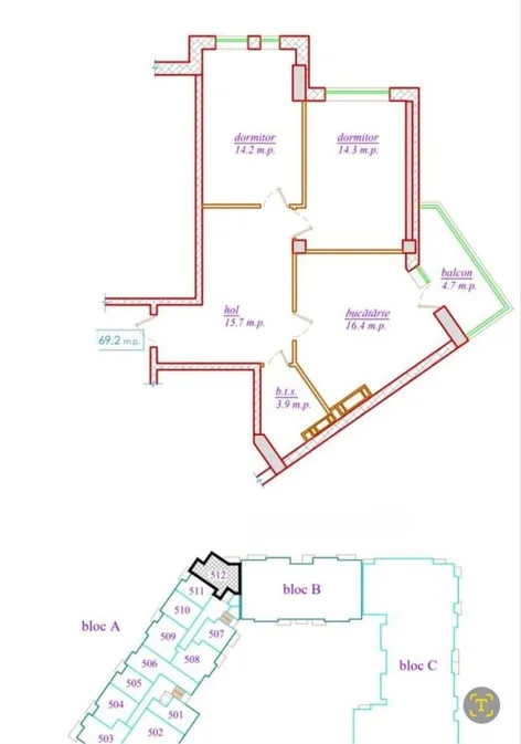 2-комнатная квартира, 70 м² — Изображение 1