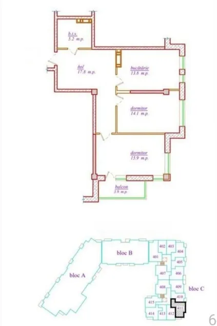 2-bedroom apartment, 71 m² — Image 1