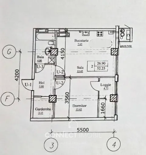 1-комнатная квартира, 52 м² — Изображение 3