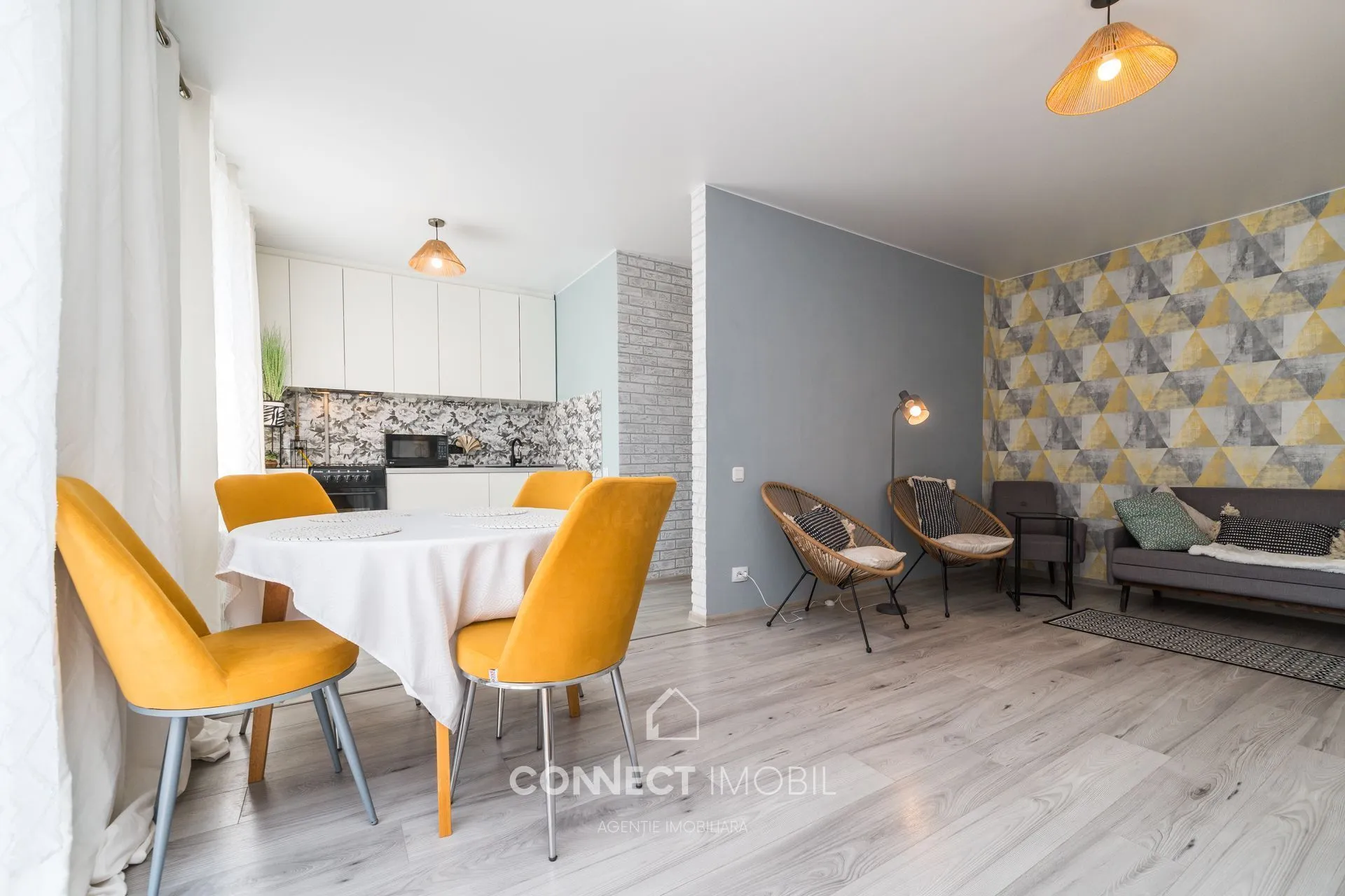 2-camere apartament, 56 m² — Imagine 1