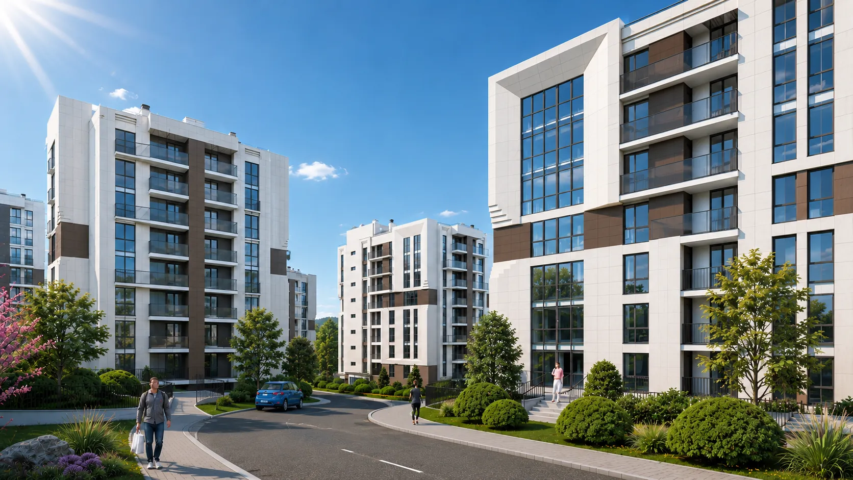 1-bedroom apartment, 43.42 m² — Image 1