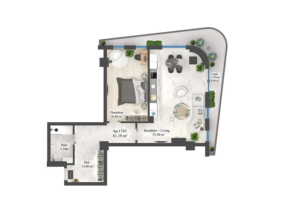 2-комнатная квартира, 81 м² — Изображение 2