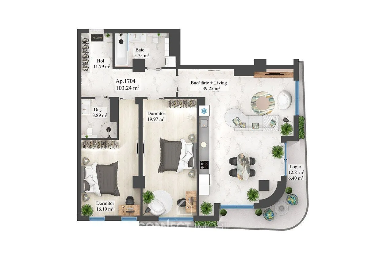 3-bedroom apartment, 103 m² — Image 2