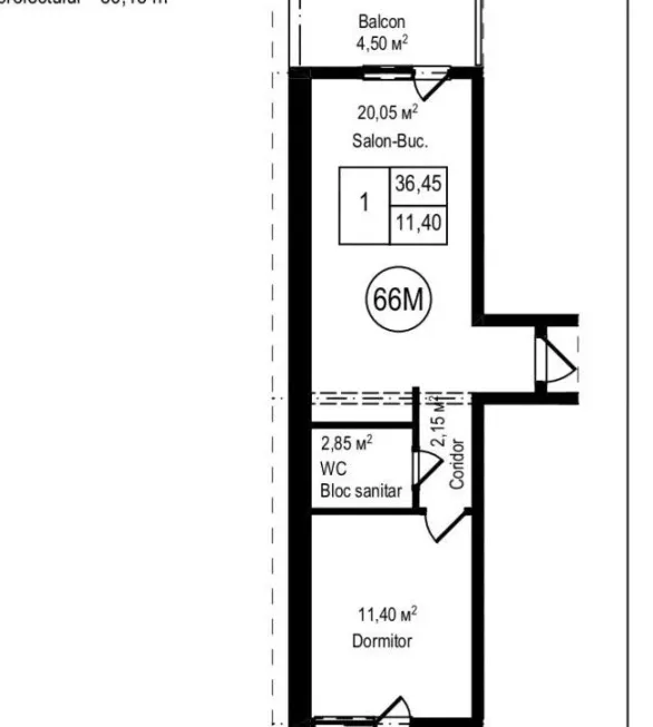 1-комнатная квартира, 35 м² — Изображение 4