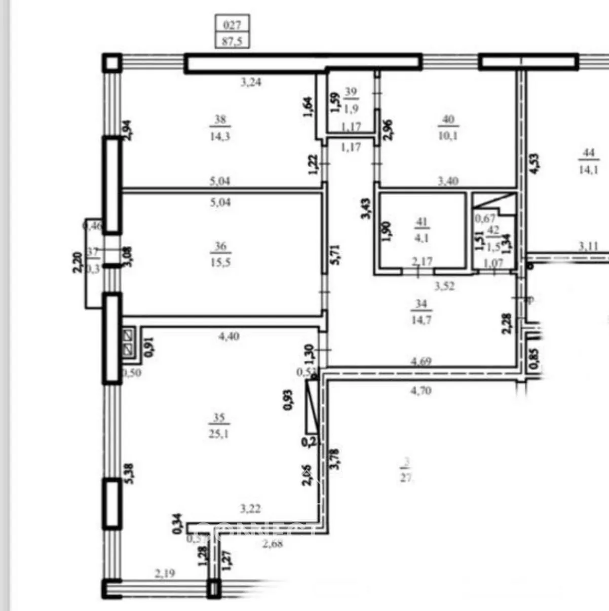 3-bedroom apartment, 88 m² — Image 3