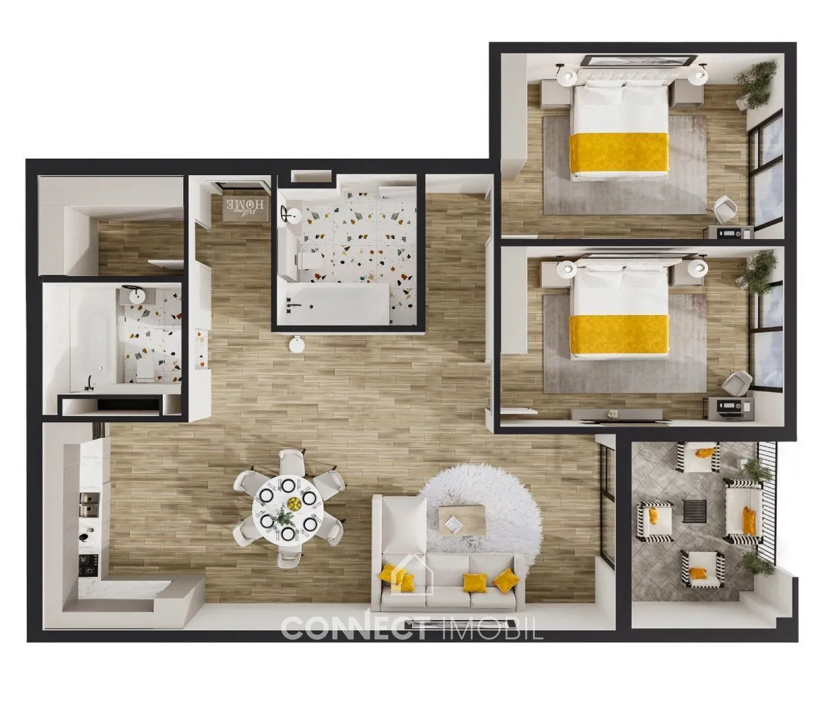2-комнатная квартира, 94 м² — Изображение 2