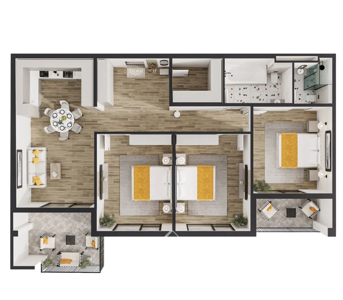 3-комнатная квартира, 86 м² — Изображение 3