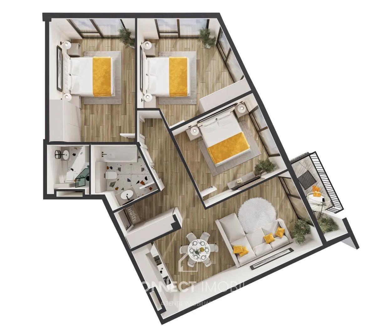 3-комнатная квартира, 105 м² — Изображение 2
