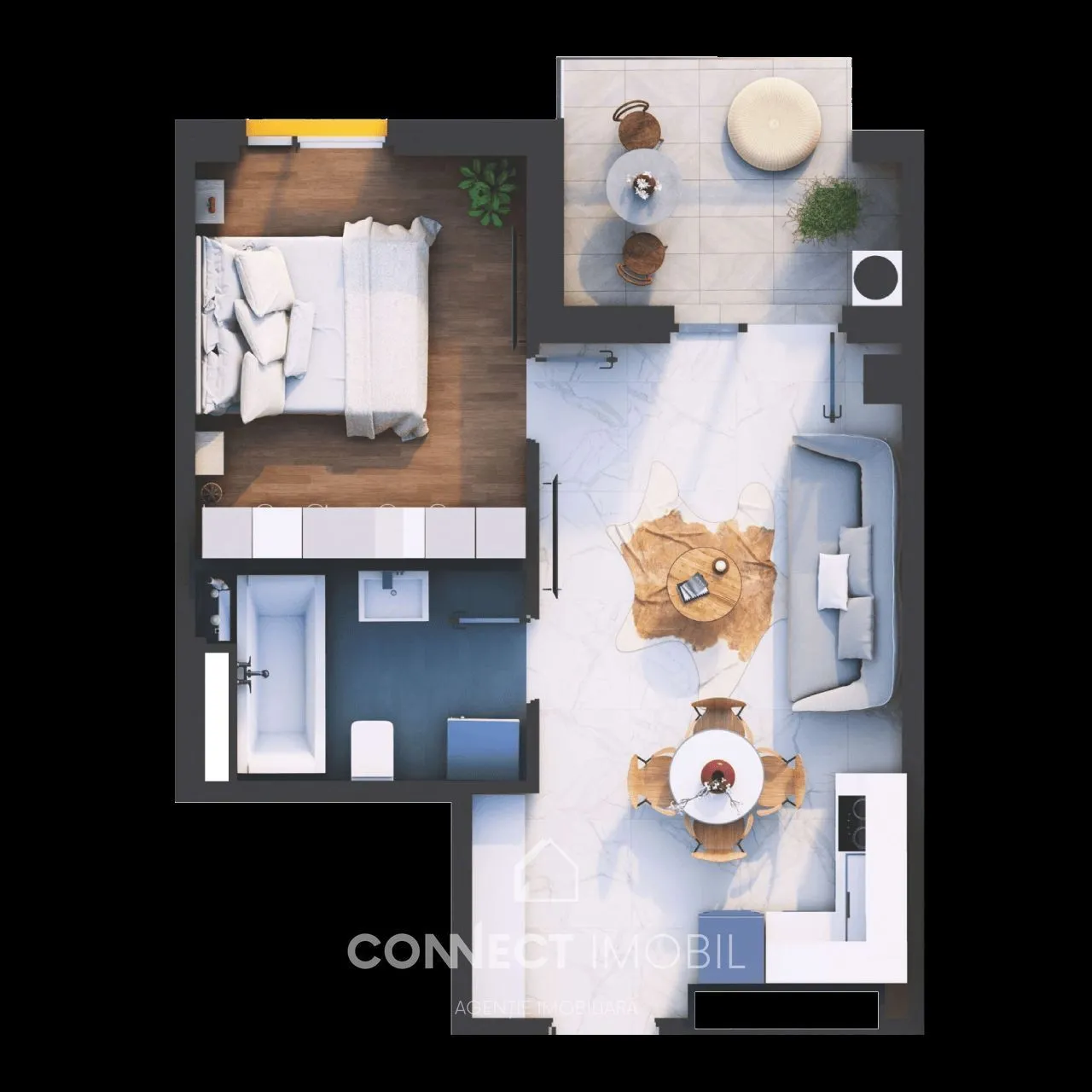1-комнатная квартира, 39 м² — Изображение 3