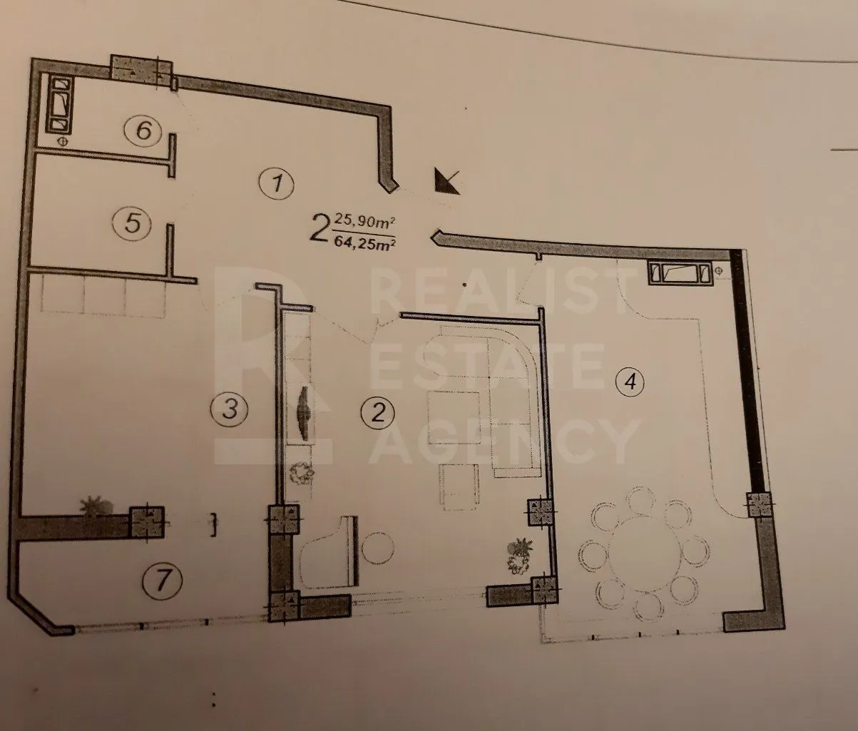 2-комнатная квартира, 64 м² — Изображение 4