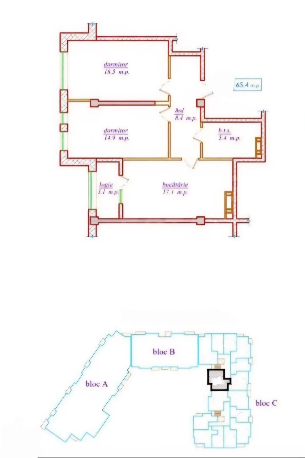 2-комнатная квартира, 65.4 м² — Изображение 3