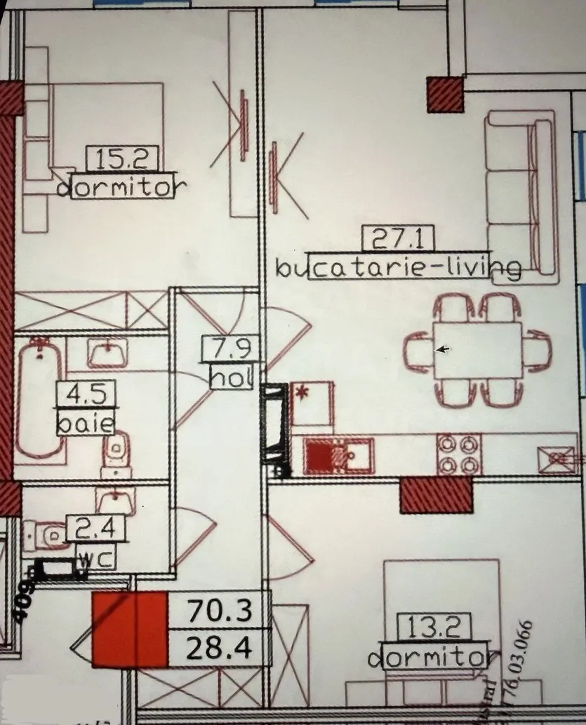2-комнатная квартира, 70.3 м² — Изображение 2