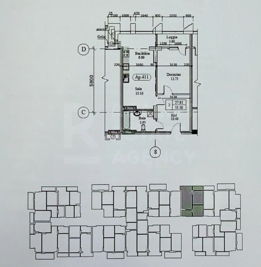 1-комнатная квартира, 53.5 м² — Изображение 4