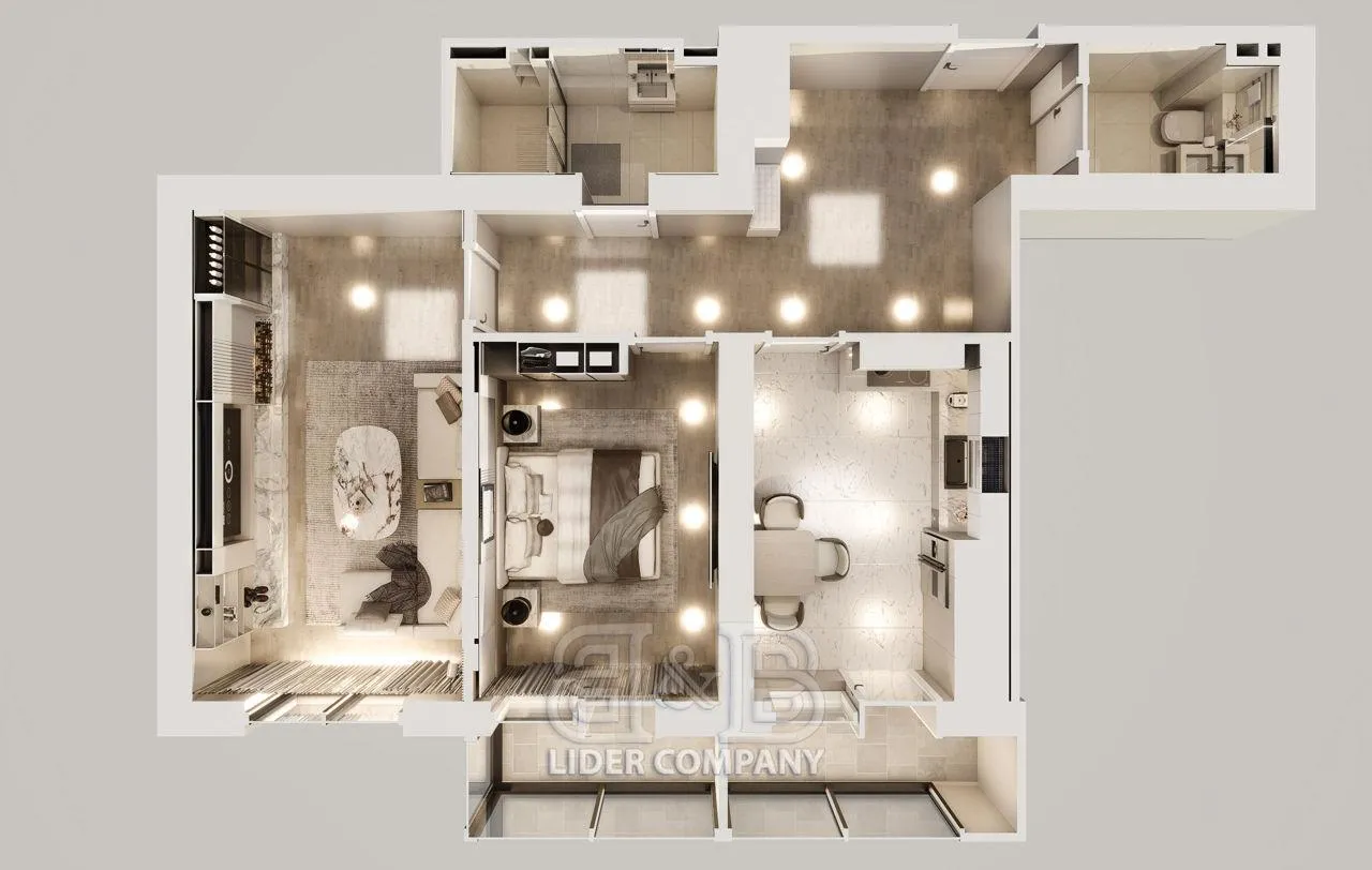 2-комнатная квартира, 70 м² — Изображение 1