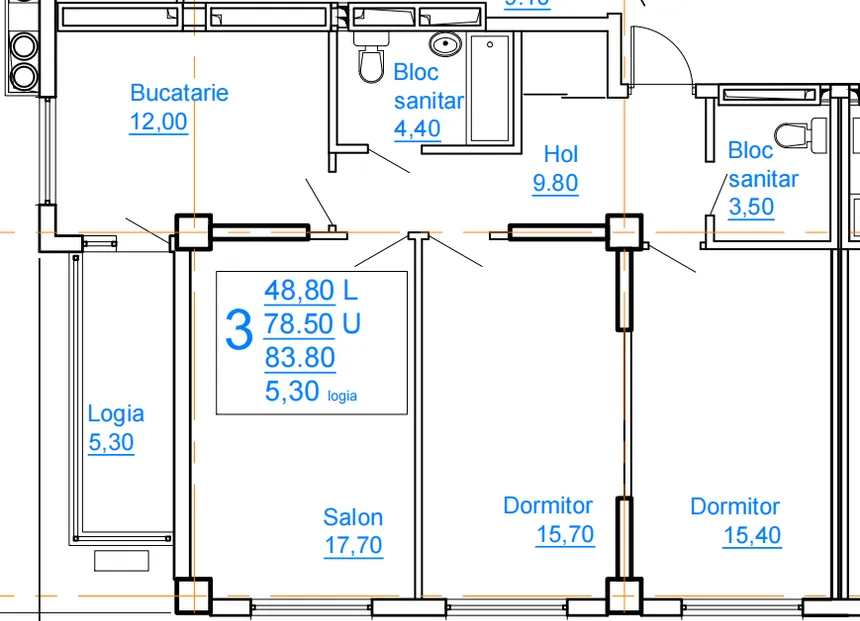 3-комнатная квартира, 84 м² — Изображение 1