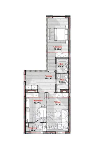 2-bedroom apartment, 73 m² — Image 2
