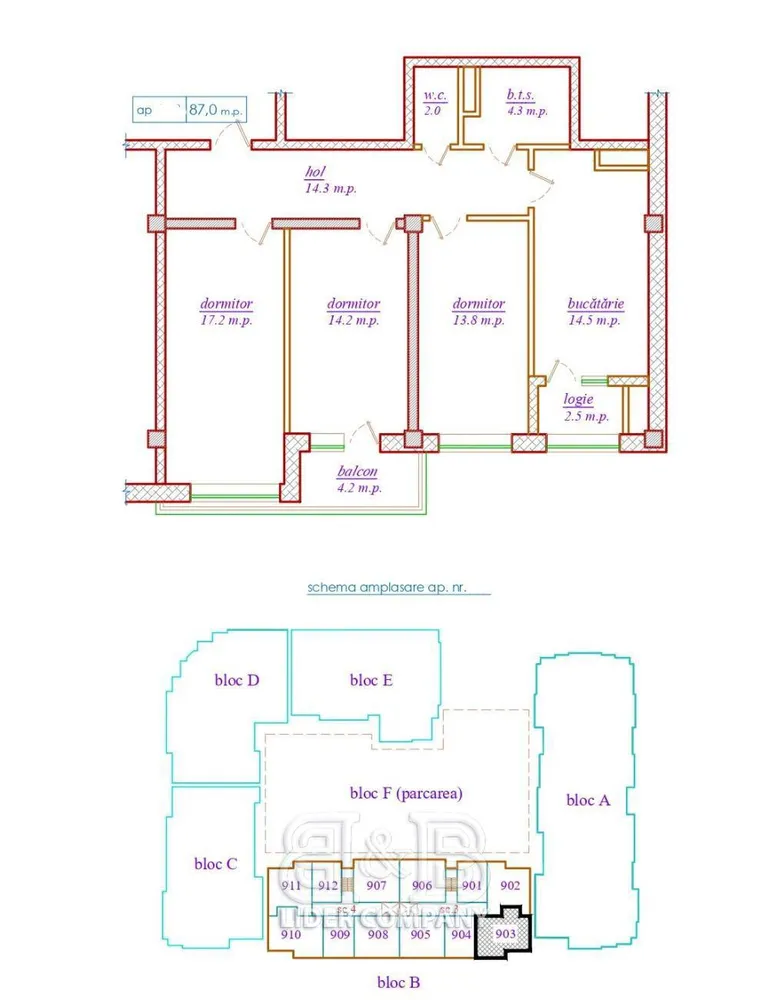 3-комнатная квартира, 87 м² — Изображение 2