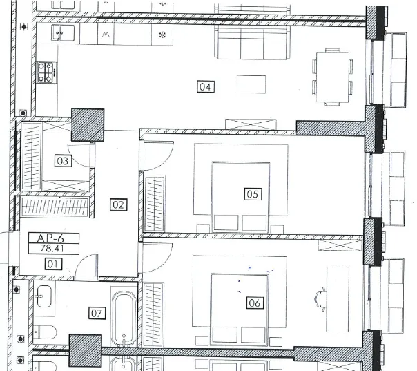 2-bedroom apartment, 78 m² — Image 2