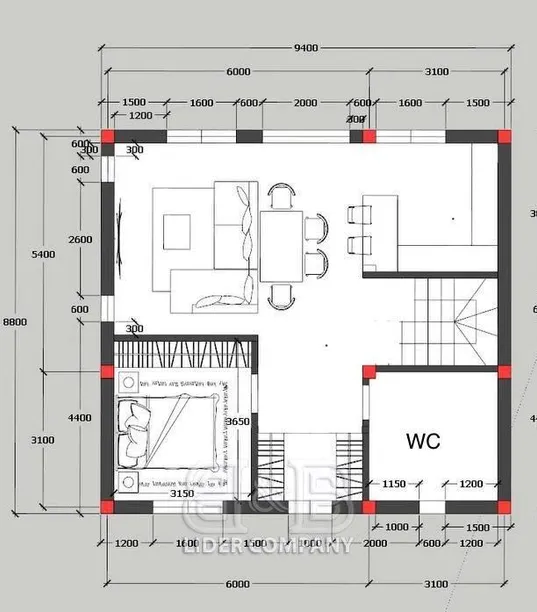 2-этажный дом, 4 комнаты, 170 м² — Изображение 4