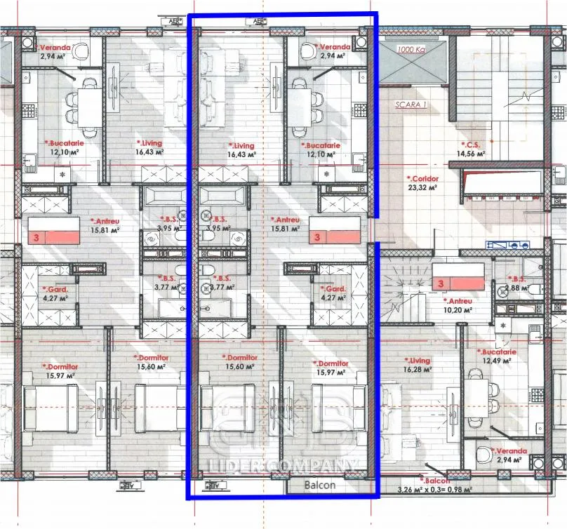 3-комнатная квартира, 92 м² — Изображение 2